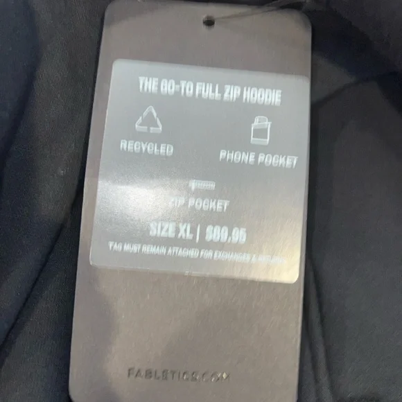 Fabletics Go-to Full zip hoodie jacket men’s - Picture 7 of 7